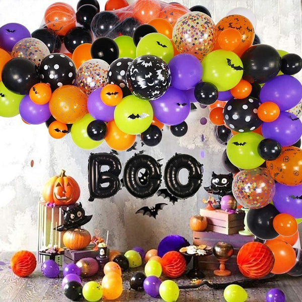Halloween Balloon Decorations & Supplies Pumpkin Kids Arch Garland Halloween Birthday Party balloon Decorations Supplies