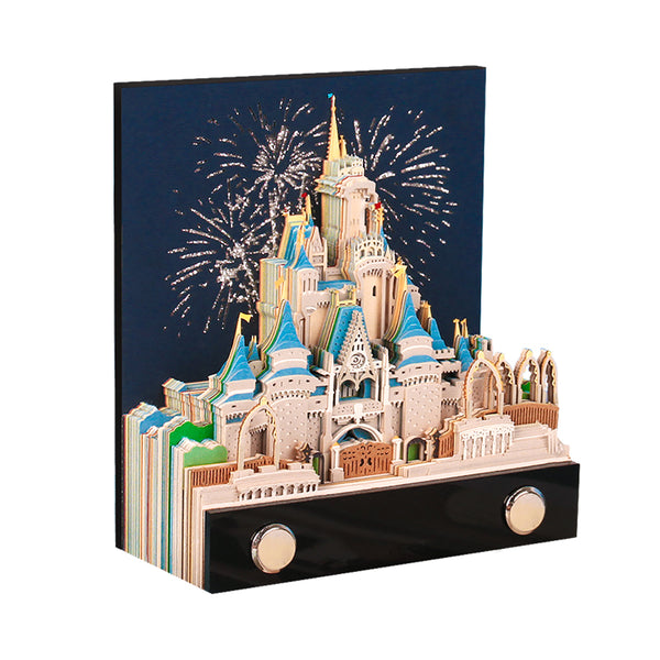 Sticky Notes Custom 3D Memo Note Pad Cinderella Castle Princess Snow White Fantasy Castle Girls Gifts