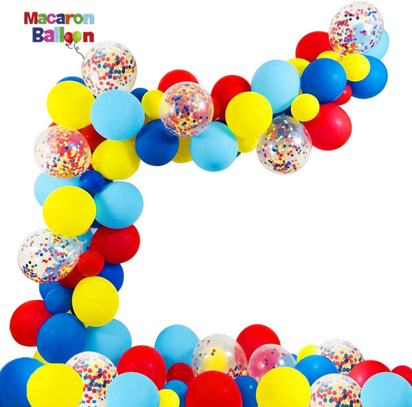 80 Pack Circus Party Supplies Balloons Arch Kit for Baby Shower Paw Birthday Carnival Circus Party Decorations KK618