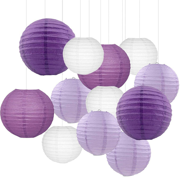 Paper Lanterns Decorative Chinese Japanese Paper Hanging Decorations Lanterns Lamps for Home Decor