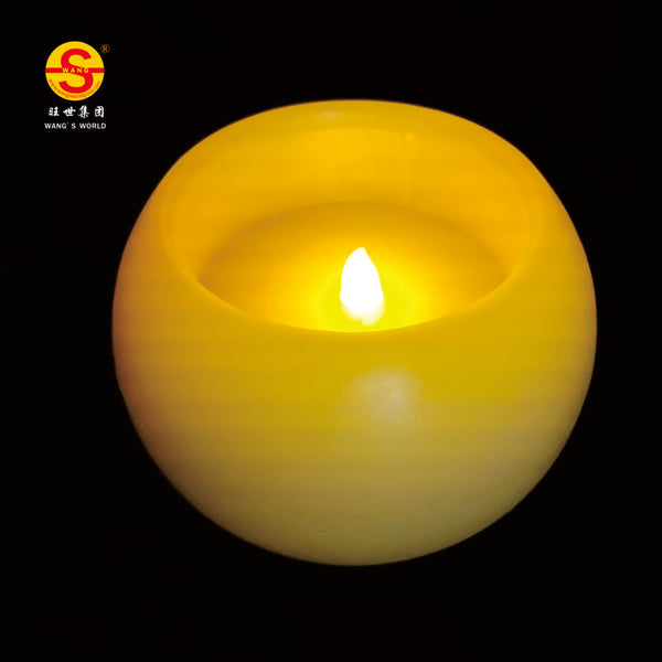 10 PCS Wang's world festival party wedding battery operate indoor use11*8cm candle led light LED wax candle