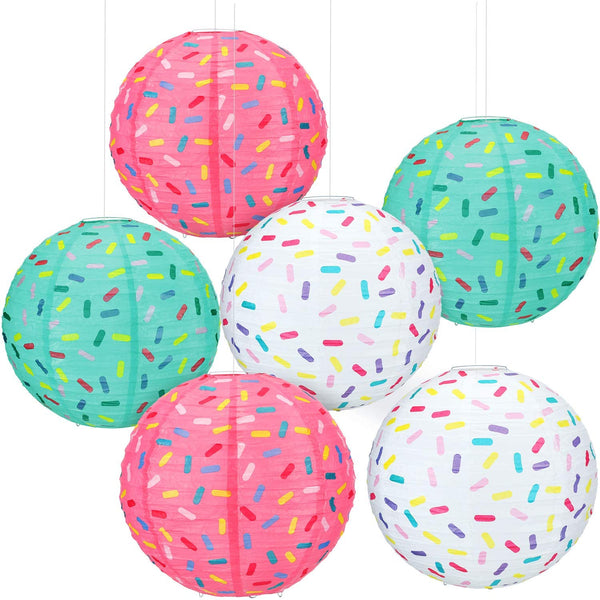 Donut Party Hanging Paper Lanterns Baby Shower Baby Shower Kids Birthday Party Ice Cream Party Decorations